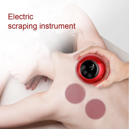 Body Scraping Massage Smart Electric Vacuum Cupping Heating Suction Cup Device Back Neck Arm Massger