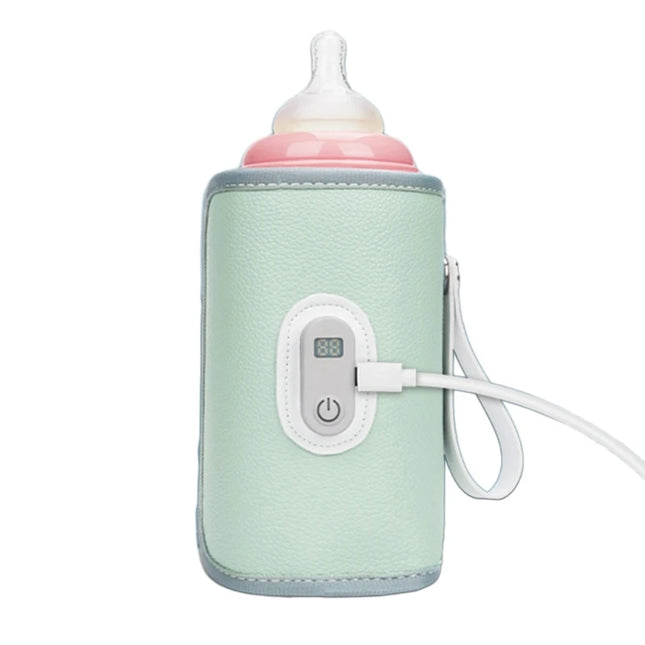 Baby Feeding Bottle Sleeve with Digital Display, Portable Milk Bottle Warmer Multifunctional Constant Temperature Sleeve A2UB