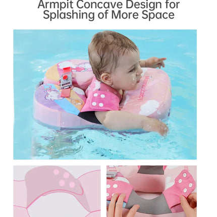 Mambobaby Baby Float With Crotch Strap Waist Infant Swimming Circle Non-Inflatable Pool Accessories 1 2 3 Years Water Game Toys