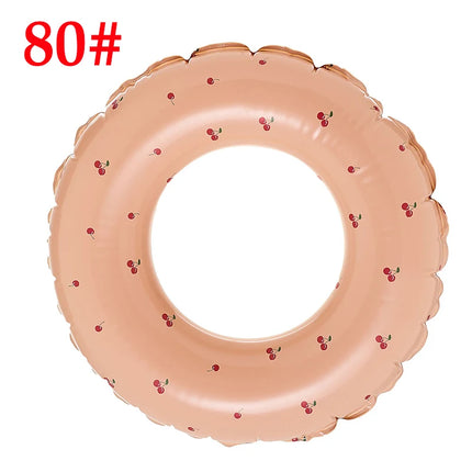 Thickened Swimming Ring for Children, Beach Water Sports, Swim Ring, Adult Cherry Floating Ring, Swimming Pool Lifebuoy, Summer