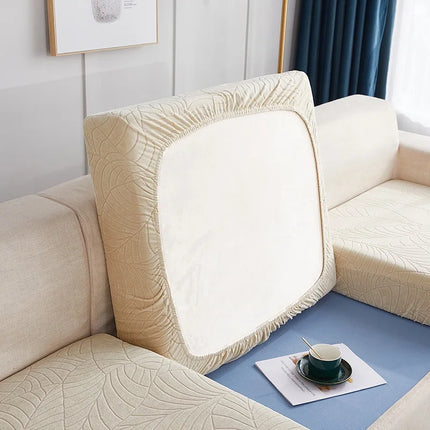 Waterproof Jacquard Sofa Seat Cushion Cover Furniture Protector for Pets Kids Stretch Sofa Cover Washable Removable Slipcover