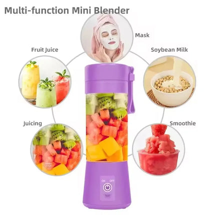 380ml  Portable Electric Fruit Juicer Home USB Rechargeable Smoothie Maker Blenders Machine Sports Bottle JuicingCup