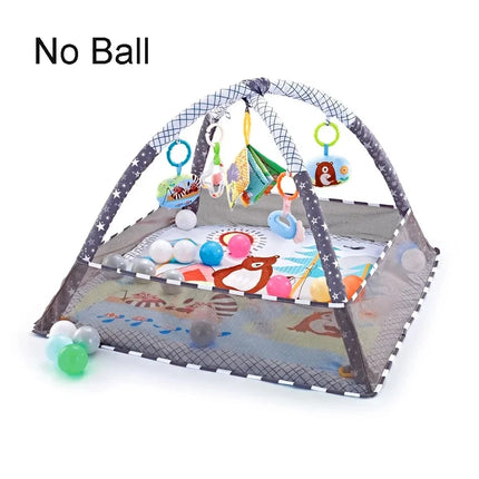 Educational Baby Play Gym Play Mat 0-12 Months Tummy Time Round Play Crawling Mat Kids Activity Gym Mat Kids Sensory Toys Gifts