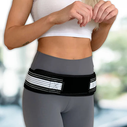 Sacroiliac SI Joint Hip Belt Lower Back Support Brace for Men and Women Sciatica Pelvis Lumbar Hip Pain Relief Trochanter Girdle