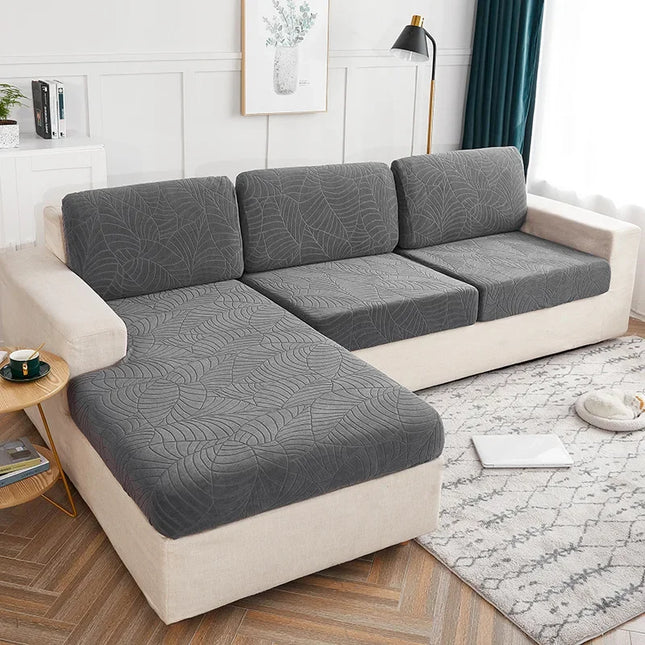 Waterproof Jacquard Sofa Seat Cushion Cover Furniture Protector for Pets Kids Stretch Sofa Cover Washable Removable Slipcover
