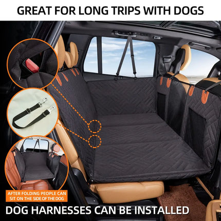 New Weight-bearing Extended Car Seat Cover Car Pet Mat Travel Dog Hammock Dog Backseat Extender Automotive Pet Supplies132x60cm