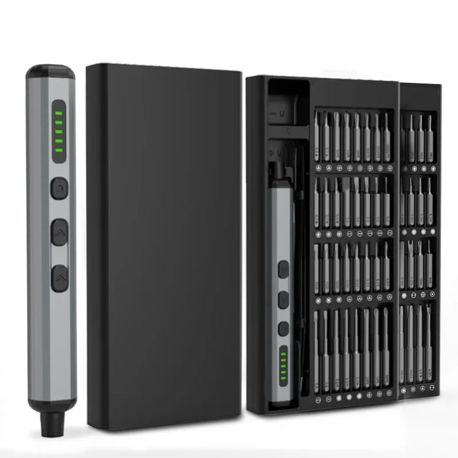 Mini Precision Electric Screwdriver Set 68 in 1 Power Repair Tool with 64 Magnetic Torx Phillips Drill Bits 5 Torque Settings