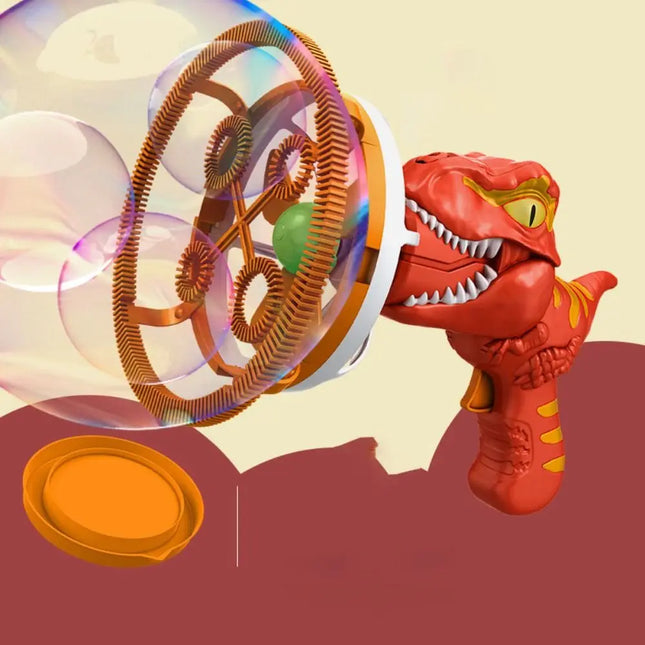 Fan Dinosaur Bubble Machine Auto Bubble Machine Electric Fun Bubbles Maker Kids Bubble Dinosaur Outdoor Toys Gifts for Boys Girl