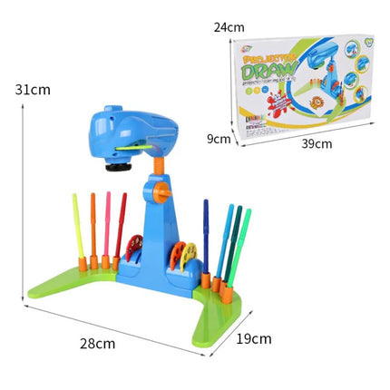 Adjustable Kids Projection Drawing Toy Erasable with 32 Cartoon Patters Smart Sketcher Projector Smart Art Sketcher Projector