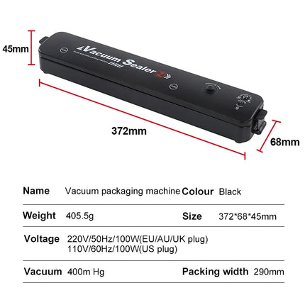 Electric Vacuum Sealers Food Sealer Machine Foods Fresh Storage Vacuum Sealer Machine Plastic Bags Sealer For Storage Food