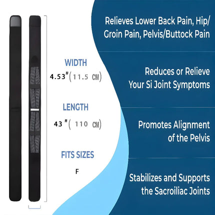 Sacroiliac Hip Belt, Breathable Lumbar Support For Men And Women, Lower Back Support, Hip Braces