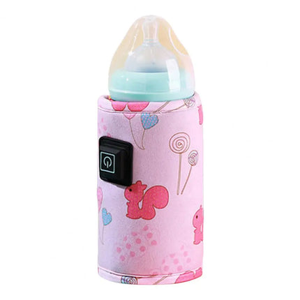 Baby Milk Warmer Digital Display Baby Bag USB Nursing Bottle Heater Portable Baby Bottle Warmer Thermal Bag for Travel Outdoor