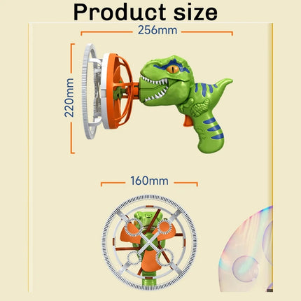 Fan Dinosaur Bubble Machine Bubbles in Bubble Handheld Electric Dinosaur Bubble Machine Bubble Dinosaur Pool Toys Green