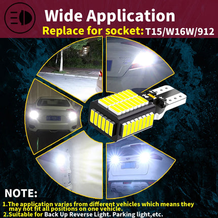 2pcs LED Backup Light Blub Reverse Lamp W16W T15 921 Canbus No Error For Seat Alhambra MK2 Ibiza MK5 KJ 2017-2020 Ateca