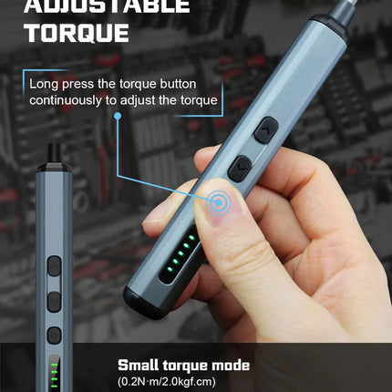 68-in-1 Precision Electric Screwdriver Set with 64 Magnetic Bits 5 Torque Adjustable Mini Power Tool for IPhone Watch Camera PC