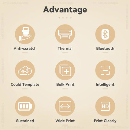 P50 Label Maker Mini Portable Thermal Printer Self-adhesive Label Printer Similar as Marklife P50 E210 M110 Print Label Sticker