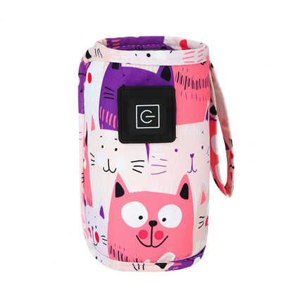 Baby Milk Warmer Digital Display Baby Bag USB Nursing Bottle Heater Portable Baby Bottle Warmer Thermal Bag for Travel Outdoor