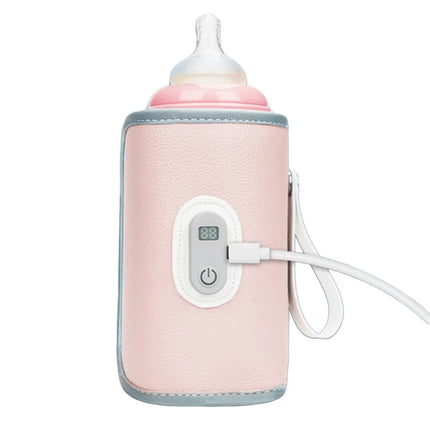 Baby Feeding Bottle Sleeve with Digital Display, Portable Milk Bottle Warmer Multifunctional Constant Temperature Sleeve A2UB