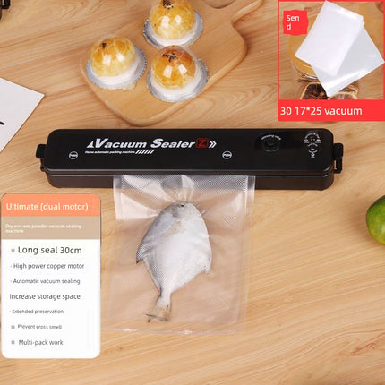Vacuum Sealing Machine Food Packaging Machine Vacuum Machine Portable Plastic Sealing Machine Small Household Fresh-Keeping Automatic Vacuum Pumping