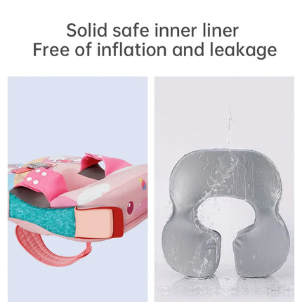 Mambobaby Baby Float With Crotch Strap Waist Infant Swimming Circle Non-Inflatable Pool Accessories 1 2 3 Years Water Game Toys