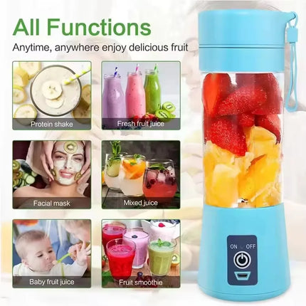 380ml  Portable Electric Fruit Juicer Home USB Rechargeable Smoothie Maker Blenders Machine Sports Bottle JuicingCup