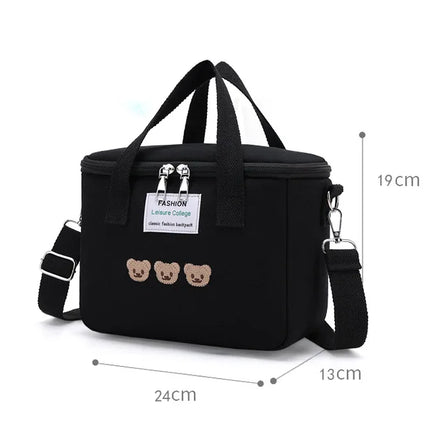Cartoon Bear Mommy Bag Baby Feeding Bottle Cooler Bag Thermos for Children Thermal Infant Thermo Bottles Mother Kids