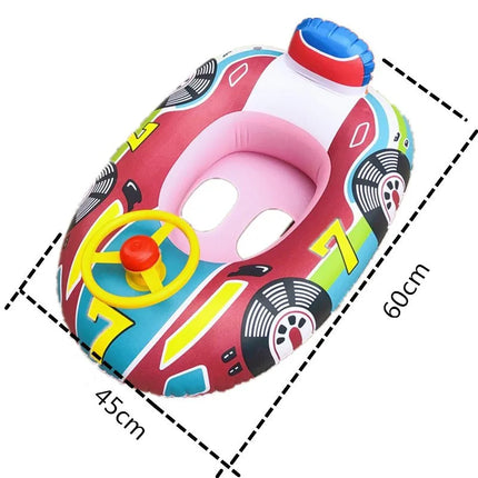 Inflatable Baby Swimming Rings Seat Floating Sun Shade Toddler Swim Circle Fun Pool Bathtub Beach Party Summer Water Toys
