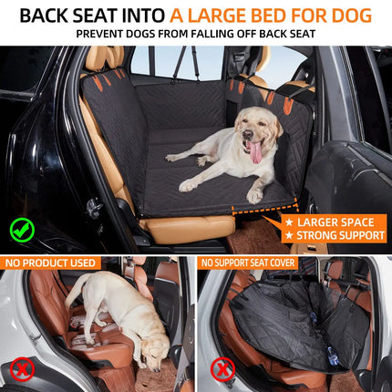 New Weight-bearing Extended Car Seat Cover Car Pet Mat Travel Dog Hammock Dog Backseat Extender Automotive Pet Supplies132x60cm