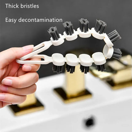 4PCS Bendable Multifunctional Cleaning Brush Creative Flexible Kitchen Faucet Brush Crevice Cleaning Brush Detail Cleaning Tools