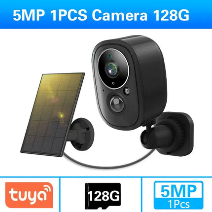 Smart Life Solar Wifi IP Camera 5MP outdoor Waterproof Tuya Wireless CCTV IP Camera Battery Powered Security Surveillance Camera
