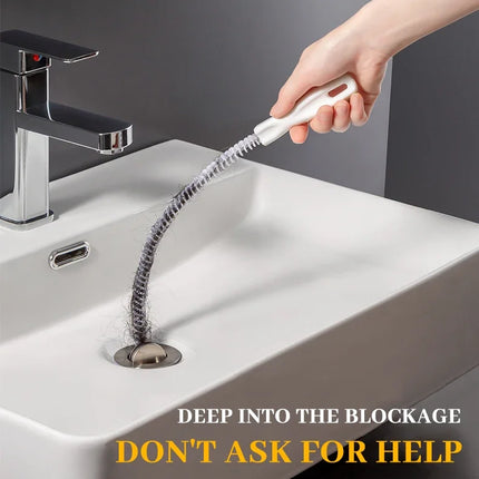 Kitchen Sink Cleaning Hook Cleaner Sticks Clog Remover Sewer Bendable Dredging Pipe Bathroom Hair Cleaning Sink Sewer Dredging