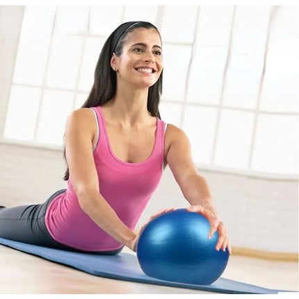 25cm Anti-Burst Yoga Ball Pilates Matte Surface Fitness Thickened Explosion-proof Durable PVC Pilate Balls Shape Body Legs Hips