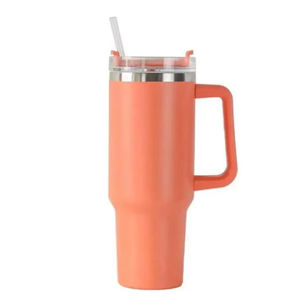 40oz 1200ML High Quality Insulated Tumbler with Handle Straw Double Wall Thermal Iced Travel Cup Coffee Cup Perfect Gift