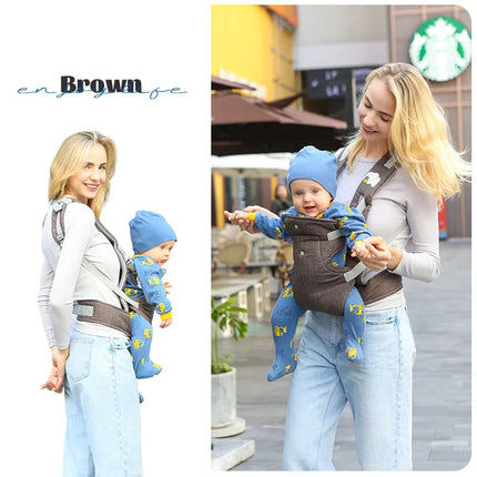 All Seasons NewbornFront Facing Kangaroo Wrap  Advanced 4-In-1 Baby Carrier Strap Sling Infant Hipseat Waist Belt Babies Gear