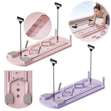 Abdominal Exercise Board Fitness Board Leg & Arm Toner Multifunctional Pilates Reformer Set Fitness Equipment for Home