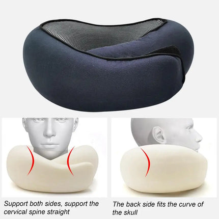 Memory Foam Neck Pillow Cervical Vertebra Travel Portable Noon Break Aircraft U Type Of Pillow Sleep Camping Pillow Carry Bag