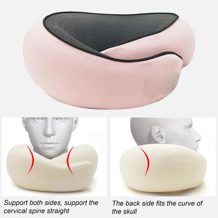 Memory Foam Neck Pillow Cervical Vertebra Travel Portable Noon Break Aircraft U Type Of Pillow Sleep Camping Pillow Carry Bag