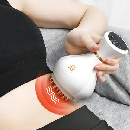 Electric Massage Scraping Body Massage Smart Electric Vacuum Cupping Heating Suction Cup Device Back Neck Arm Massger