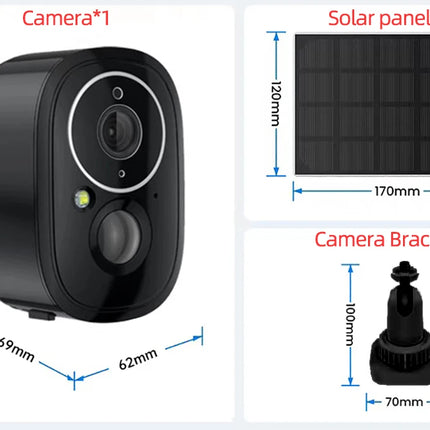 Smart Life Solar Wifi IP Camera 5MP outdoor Waterproof Tuya Wireless CCTV IP Camera Battery Powered Security Surveillance Camera