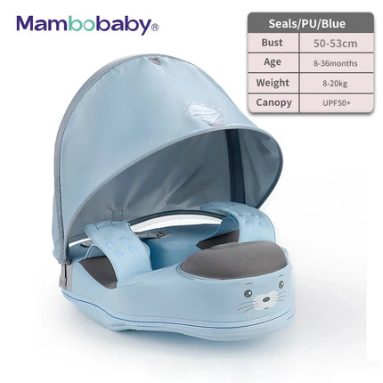 Mambobaby Non-inflatable Baby Float Car Waist Float Lying Swimming Ring Floats Water Pool Accessories Infant