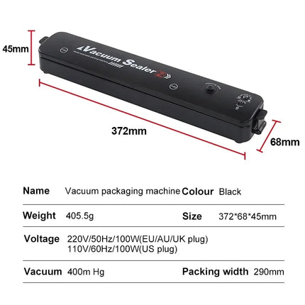 Electric Vacuum Sealers Food Sealer Machine Foods Fresh Storage Vacuum Sealer Machine Plastic Bags Sealer For Storage Food