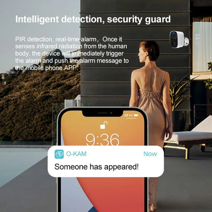 Solar camera security 5MP Battery Camera With 3W Full Color Night Vision Outdoor wifi surveillance camera security protection