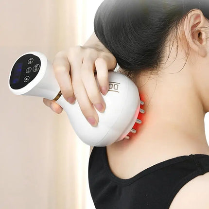 Electric Massage Scraping Body Massage Smart Electric Vacuum Cupping Heating Suction Cup Device Back Neck Arm Massger