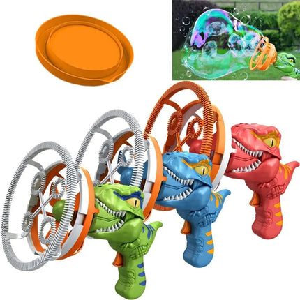 Fan Dinosaur Bubble Machine Auto Bubble Machine Electric Fun Bubbles Maker Kids Bubble Dinosaur Outdoor Toys Gifts for Boys Girl